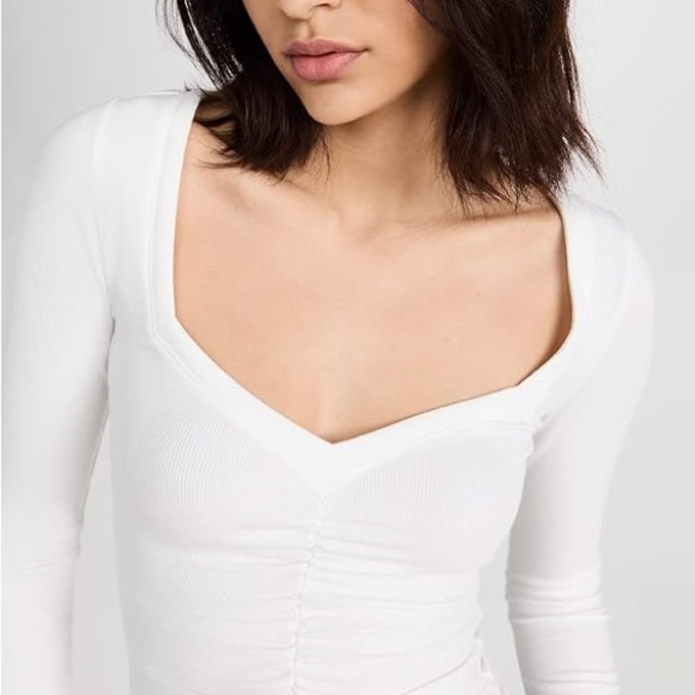 Like-new PAIGE White Long Sleeve Top